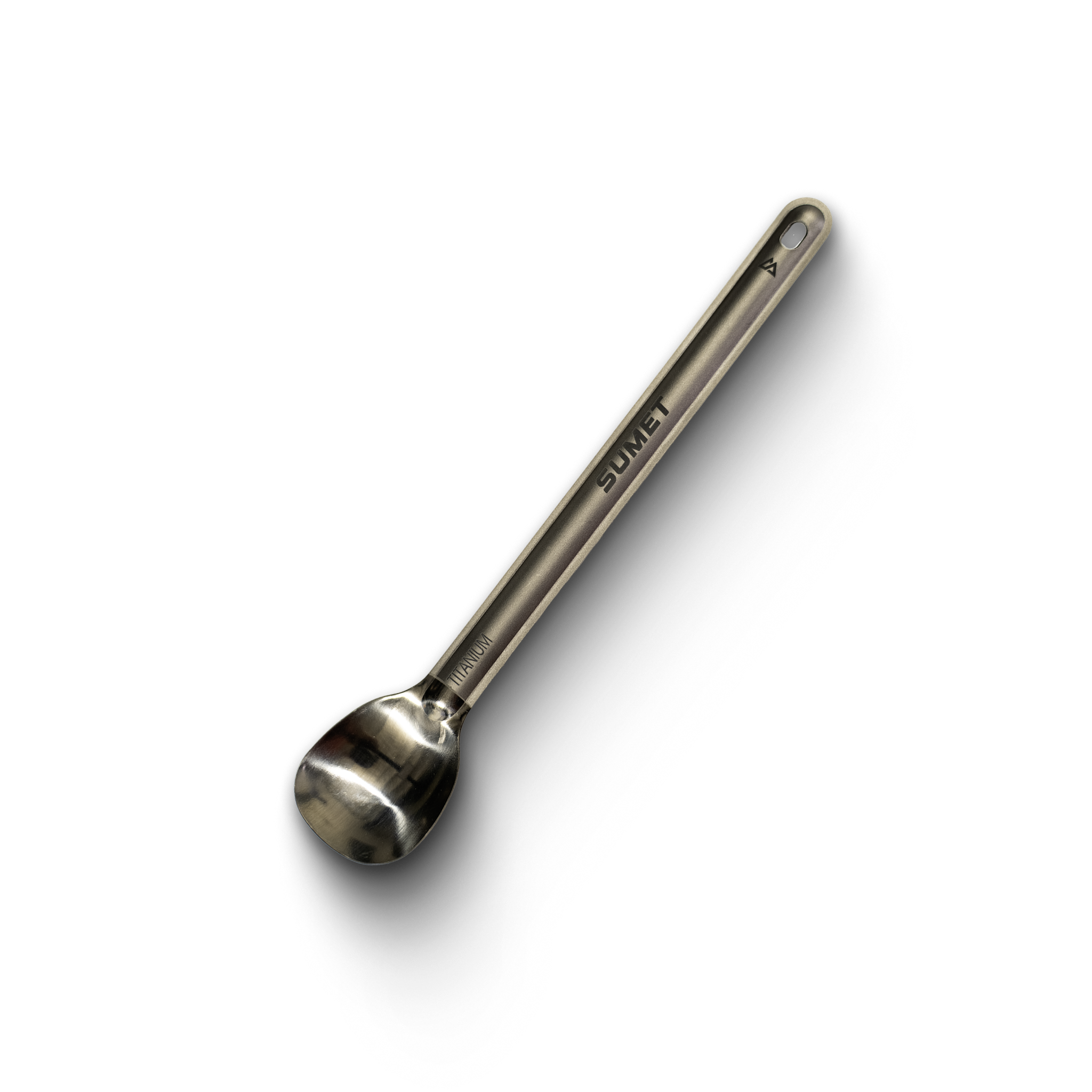 Long Polished Titanium Spoon